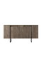 Hanah Home Conjunto Muebles Salón Nogal Negro - Consola 160cm, Soporte TV 180cm, Mesa Centro 90cm